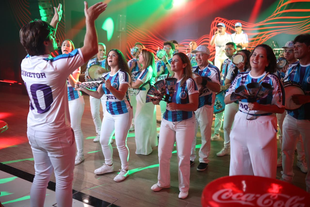 Baqueta Clube de Ritmistas no palco